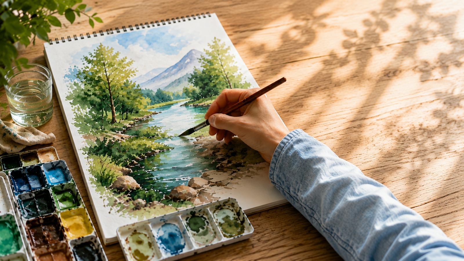 رسم الطبيعة بالألوان المائية